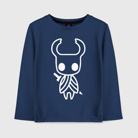 Детский лонгслив хлопок с принтом Hollow Knight в городе Новоалтайск, 100% хлопок | круглый вырез горловины, полуприлегающий силуэт, длина до линии бедер | grimm | hallounest | heart of nightmare | hollow knight | hornet | knight | quirrell | silksong | гримм | квиррел | рыцарь | халлоунест | холлоу найт | хорнет