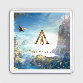 Магнит 55*55 с принтом ASSASSIN`S CREED | АССАССИНС КРИД (Z) в городе Новоалтайск, Пластик | Размер: 65*65 мм; Размер печати: 55*55 мм | Тематика изображения на принте: slayer | асасин | ассасин крид | ассассин | тамплиеры