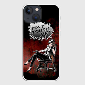 Чехол для iPhone 13 mini с принтом Гангстер в городе Новоалтайск,  |  | Тематика изображения на принте: dont tach | гангстер | девушка | комикс | крутая | не трогай меня | оружие