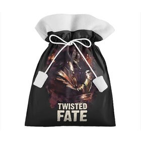 Подарочный 3D мешок с принтом Twisted Fate в городе Новоалтайск, 100% полиэстер | Размер: 29*39 см | jinx | kda | league | lol | moba | pentakill | riot | rise | rus | skins | варвик | варус | воин | легенд | лига | лол | маг | стрелок | танк | чемпион