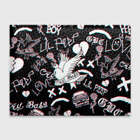 Обложка для студенческого билета с принтом LIL PEEP CRY BABY GLITCH | ЛИЛ ПИП в городе Новоалтайск, натуральная кожа | Размер: 11*8 см; Печать на всей внешней стороне | Тематика изображения на принте: lil peep | lil prince | pink | зарубежная музыка | лил пип | маленький принц