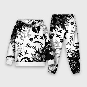 Детский костюм 3D (с толстовкой) с принтом LIL PEEP | ЛИЛ ПИП в городе Новоалтайск,  |  | lil peep | lil prince | pink | зарубежная музыка | лил пип | маленький принц