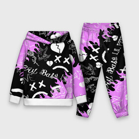 Детский костюм 3D (с толстовкой) с принтом LIL PEEP в городе Новоалтайск,  |  | lil peep | lil prince | pink | зарубежная музыка | лил пип | маленький принц