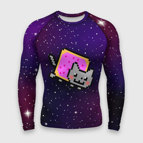 Мужской рашгард 3D с принтом Nyan Cat в городе Новоалтайск,  |  | cat | meme | nyan cat | space | youtube | животное | звезды | интернет | космос | кошка | мем | прикол | радуга | юмор | ютуб