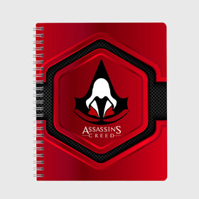 Тетрадь с принтом Assasins creed в городе Новоалтайск, 100% бумага | 48 листов, плотность листов — 60 г/м2, плотность картонной обложки — 250 г/м2. Листы скреплены сбоку удобной пружинной спиралью. Уголки страниц и обложки скругленные. Цвет линий — светло-серый
 | creed | асасин | асасин крид | ассасин | ассассин | войско | крид | меч | приключения | самурай