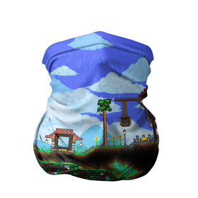 Бандана-труба 3D с принтом TERRARIA в городе Новоалтайск, 100% полиэстер, ткань с особыми свойствами — Activecool | плотность 150‒180 г/м2; хорошо тянется, но сохраняет форму | game | pixel | terraria | игра | пиксель | террариа