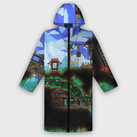 Дождевик унисекс 3D с принтом TERRARIA в городе Новоалтайск,  |  | game | pixel | terraria | игра | пиксель | террариа