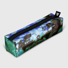 Пенал 3D с принтом TERRARIA в городе Новоалтайск, 100% полиэстер | плотная ткань, застежка на молнии | game | pixel | terraria | игра | пиксель | террариа