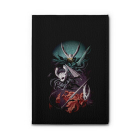 Обложка для автодокументов с принтом Hollow Knight в городе Новоалтайск, натуральная кожа |  размер 19,9*13 см; внутри 4 больших “конверта” для документов и один маленький отдел — туда идеально встанут права | Тематика изображения на принте: grimm | hallounest | heart of nightmare | hollow knight | hornet | knight | quirrell | silksong | гримм | квиррел | рыцарь | халлоунест | холлоу найт | хорнет