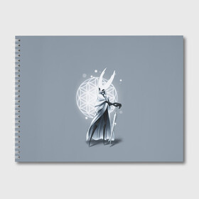 Альбом для рисования с принтом Hollow Knight в городе Новоалтайск, 100% бумага
 | матовая бумага, плотность 200 мг. | Тематика изображения на принте: grimm | hallounest | heart of nightmare | hollow knight | hornet | knight | quirrell | silksong | гримм | квиррел | рыцарь | халлоунест | холлоу найт | хорнет