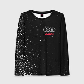 Женский лонгслив 3D с принтом AUDI | АУДИ в городе Новоалтайск, 100% полиэстер | длинные рукава, круглый вырез горловины, полуприлегающий силуэт | audi | auto | perfomance | rs | sport | авто | автомобиль | автомобильные | ауди | бренд | марка | машины | перфоманс | рс | спорт