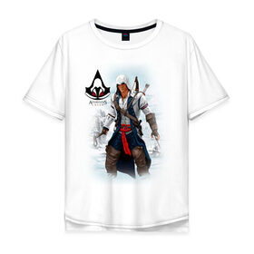Мужская футболка хлопок Oversize с принтом Assasins creed в городе Новоалтайск, 100% хлопок | свободный крой, круглый ворот, “спинка” длиннее передней части | Тематика изображения на принте: 