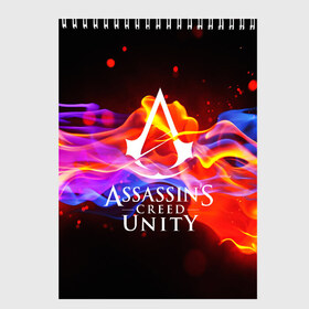 Скетчбук с принтом ASSASSIN`S CREED UNITY в городе Новоалтайск, 100% бумага
 | 48 листов, плотность листов — 100 г/м2, плотность картонной обложки — 250 г/м2. Листы скреплены сверху удобной пружинной спиралью | black flag | brotherhood | chronicles | creed | game | origins | revelations | rogue | syndicate | unity | альтаир | ассасин | игры | кинжал | пираты