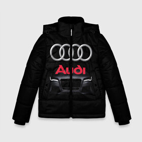 Зимняя куртка для мальчиков 3D с принтом AUDI в городе Новоалтайск, ткань верха — 100% полиэстер; подклад — 100% полиэстер, утеплитель — 100% полиэстер | длина ниже бедра, удлиненная спинка, воротник стойка и отстегивающийся капюшон. Есть боковые карманы с листочкой на кнопках, утяжки по низу изделия и внутренний карман на молнии. 

Предусмотрены светоотражающий принт на спинке, радужный светоотражающий элемент на пуллере молнии и на резинке для утяжки | Тематика изображения на принте: a1 | a2 | a3 | a4 | a5 | a6 | a7 | a8 | audi | auto | autosport | perfomance | rs | rs4 | rs5 | rs6 | rs7 | rs8 | s4 | s5 | s6 | s7 | s8 | sport | авто | авто спорт | автомобиль | автомобильные | автоспорт | ауди | бренд | марка | машины | перфоманс | рс 