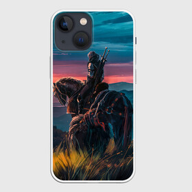 Чехол для iPhone 13 mini с принтом The Witcher в городе Новоалтайск,  |  | Тематика изображения на принте: cd projekt | geralt | of rivia | rpg | wild hunt | арбалет | ведьмак 3 | генри кавилл | геральт | дикая | магия | охота | сказка | сфера | фэнтези | цири