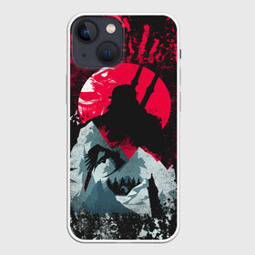 Чехол для iPhone 13 mini с принтом Ведьмак в городе Новоалтайск,  |  | Тематика изображения на принте: cd projekt | geralt | of rivia | rpg | wild hunt | арбалет | ведьмак 3 | генри кавилл | геральт | дикая | магия | охота | сказка | сфера | фэнтези | цири