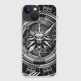 Чехол для iPhone 13 mini с принтом ВЕДЬМАК | WITCHER в городе Новоалтайск,  |  | Тематика изображения на принте: cd projekt | geralt | of rivia | rpg | wild hunt | арбалет | ведьмак 3 | генри кавилл | геральт | дикая | магия | охота | сказка | сфера | фэнтези | цири