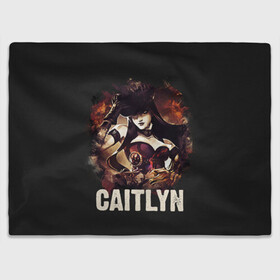Плед 3D с принтом Caitlyn в городе Новоалтайск, 100% полиэстер | закругленные углы, все края обработаны. Ткань не мнется и не растягивается | jinx | kda | league | lol | moba | pentakill | riot | rise | rus | skins | варвик | варус | воин | легенд | лига | лол | маг | стрелок | танк | чемпион