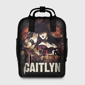 Женский рюкзак 3D с принтом Caitlyn в городе Новоалтайск, 100% полиэстер | лямки с регулируемой длиной, сверху ручки, чтобы рюкзак нести как сумку. Основное отделение закрывается на молнию, как и внешний карман. Внутри два дополнительных кармана, один из которых закрывается на молнию. По бокам два дополнительных кармашка, куда поместится маленькая бутылочка
 | jinx | kda | league | lol | moba | pentakill | riot | rise | rus | skins | варвик | варус | воин | легенд | лига | лол | маг | стрелок | танк | чемпион