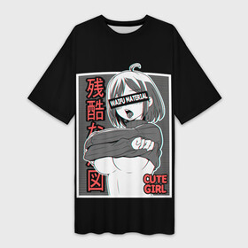 Платье-футболка 3D с принтом Ahegao waifu в городе Новоалтайск,  |  | ahegao | anime | cute | girl | girls | japan | senpai | waifu | аниме | ахегао | девушка | семпай | сенпай | япония