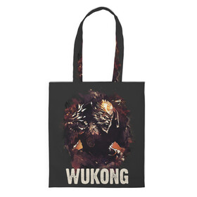 Шоппер 3D с принтом Wukong в городе Новоалтайск, 100% полиэстер | Плотность: 200 г/м2; Размер: 34×35 см; Высота лямок: 30 см | jinx | kda | league | lol | moba | pentakill | riot | rise | rus | skins | варвик | варус | воин | легенд | лига | лол | маг | стрелок | танк | чемпион