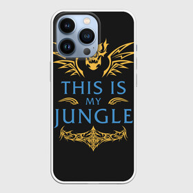 Чехол для iPhone 13 Pro с принтом This is my Jungle в городе Новоалтайск,  |  | Тематика изображения на принте: jinx | kda | league | lol | moba | pentakill | riot | rise | rus | skins | варвик | варус | воин | легенд | лига | лол | маг | стрелок | танк | чемпион