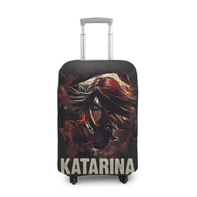 Чехол для чемодана 3D с принтом Katarina в городе Новоалтайск, 86% полиэфир, 14% спандекс | двустороннее нанесение принта, прорези для ручек и колес | jinx | kda | league | lol | moba | pentakill | riot | rise | rus | skins | варвик | варус | воин | легенд | лига | лол | маг | стрелок | танк | чемпион