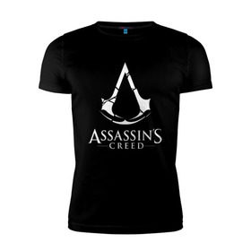 Мужская футболка премиум с принтом Assassins Creed в городе Новоалтайск, 92% хлопок, 8% лайкра | приталенный силуэт, круглый вырез ворота, длина до линии бедра, короткий рукав | mmorpg | rogue | асасин | асассин | ассасин крид | ассассин