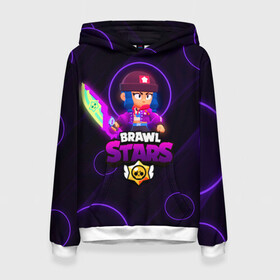 Женская толстовка 3D с принтом Brawl Stars Heroine Bibi в городе Новоалтайск, 100% полиэстер  | двухслойный капюшон со шнурком для регулировки, мягкие манжеты на рукавах и по низу толстовки, спереди карман-кенгуру с мягким внутренним слоем. | 8 bit | 8 бит | brawl stars | crow | heroine bibi | leon | биби | бравл старс | кроу | леон