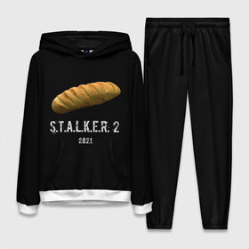 Женский костюм 3D (с толстовкой) с принтом STALKER 2 Батон в городе Новоалтайск,  |  | mem | metro | stalker | stalker 2 | еда | игра | из игры | мем | метро 2033 | прикол | сталкер | сталкер 2 | сталкер батон | хлеб | юмор