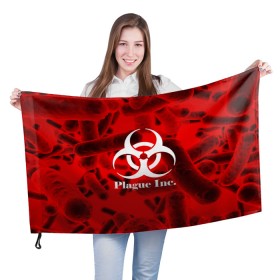 Флаг 3D с принтом PLAGUE INC. в городе Новоалтайск, 100% полиэстер | плотность ткани — 95 г/м2, размер — 67 х 109 см. Принт наносится с одной стороны | molecule | plague inc | абстракция | бактерии | вирус | клетки | медицина | микробы | молекулы | наука | нейрон | нейроны | планета | текстура | текстуры | формула