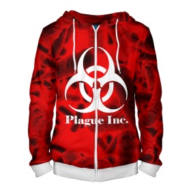 Мужская толстовка 3D на молнии с принтом PLAGUE INC. в городе Новоалтайск, 100% полиэстер | длина до линии бедра, манжеты и пояс оформлены мягкой тканевой резинкой, двухслойный капюшон со шнурком для регулировки, спереди молния, по бокам два кармана | Тематика изображения на принте: molecule | plague inc | абстракция | бактерии | вирус | клетки | медицина | микробы | молекулы | наука | нейрон | нейроны | планета | текстура | текстуры | формула
