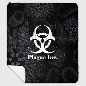 Плед с рукавами с принтом PLAGUE INC в городе Новоалтайск, 100% полиэстер | Закругленные углы, все края обработаны. Ткань не мнется и не растягивается. Размер 170*145 | molecule | plague inc | абстракция | бактерии | вирус | клетки | медицина | микробы | молекулы | наука | нейрон | нейроны | планета | текстура | текстуры | формула