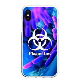 Чехол для iPhone XS Max матовый с принтом PLAGUE INC в городе Новоалтайск, Силикон | Область печати: задняя сторона чехла, без боковых панелей | molecule | plague inc | абстракция | бактерии | вирус | клетки | медицина | микробы | молекулы | наука | нейрон | нейроны | планета | текстура | текстуры | формула