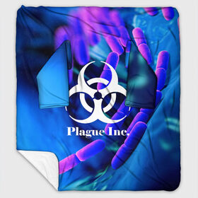 Плед с рукавами с принтом PLAGUE INC в городе Новоалтайск, 100% полиэстер | Закругленные углы, все края обработаны. Ткань не мнется и не растягивается. Размер 170*145 | molecule | plague inc | абстракция | бактерии | вирус | клетки | медицина | микробы | молекулы | наука | нейрон | нейроны | планета | текстура | текстуры | формула