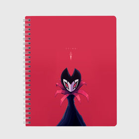 Тетрадь с принтом Hollow Knight в городе Новоалтайск, 100% бумага | 48 листов, плотность листов — 60 г/м2, плотность картонной обложки — 250 г/м2. Листы скреплены сбоку удобной пружинной спиралью. Уголки страниц и обложки скругленные. Цвет линий — светло-серый
 | Тематика изображения на принте: grimm | hallounest | heart of nightmare | hollow knight | hornet | knight | quirrell | silksong | гримм | квиррел | рыцарь | халлоунест | холлоу найт | хорнет