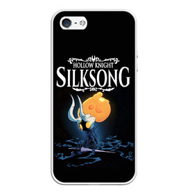 Чехол для iPhone 5/5S матовый с принтом Hollow Knight в городе Новоалтайск, Силикон | Область печати: задняя сторона чехла, без боковых панелей | grimm | hallounest | heart of nightmare | hollow knight | hornet | knight | quirrell | silksong | гримм | квиррел | рыцарь | халлоунест | холлоу найт | хорнет