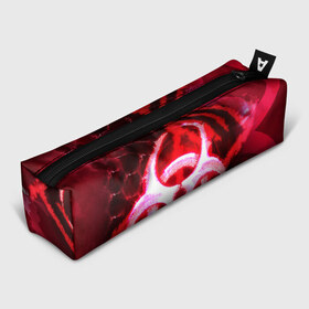 Пенал 3D с принтом Plague Inc LB (Oko) в городе Новоалтайск, 100% полиэстер | плотная ткань, застежка на молнии | Тематика изображения на принте: авторская | вирус | знаки | игры | интересная | каракули | круг | лабиринт | линии | мозаика | необычная | око | символы | страшная | туннель | черная | эпидемия