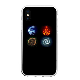 Чехол для iPhone XS Max матовый с принтом Аватар в городе Новоалтайск, Силикон | Область печати: задняя сторона чехла, без боковых панелей | Тематика изображения на принте: the legend of aang | аанг | аватар | магия | повелитель стихий