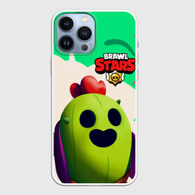 Чехол для iPhone 13 Pro Max с принтом BRAWL STARS SPIKE в городе Новоалтайск,  |  | Тематика изображения на принте: brawlstars | crow | leon | leonskin | mike | mr p | sally | shark | spike | битваогней | бравлстарc | бравлстарз | динамайк | игра | игры | леон | мистер пи | мультик | спайк | старз