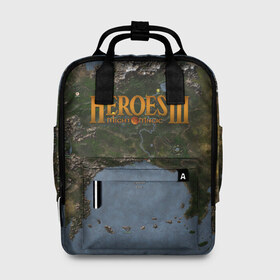 Женский рюкзак 3D с принтом ГЕРОИ 3 в городе Новоалтайск, 100% полиэстер | лямки с регулируемой длиной, сверху ручки, чтобы рюкзак нести как сумку. Основное отделение закрывается на молнию, как и внешний карман. Внутри два дополнительных кармана, один из которых закрывается на молнию. По бокам два дополнительных кармашка, куда поместится маленькая бутылочка
 | angel | armor | artwork | creature | dragon | fantasy | fantasy art | game | griffin | heroes | heroes maps | heroes of might and magic | knight | might and magic | sword | warriors | weapon | wings | герои
