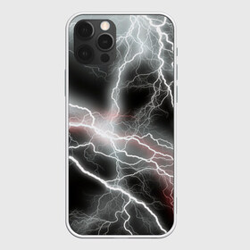 Чехол для iPhone 12 Pro Max с принтом молния в городе Новоалтайск, Силикон |  | абстракция | белая | залив | космос | облака | разноцветный | тикстура | туманность синия | фрактал