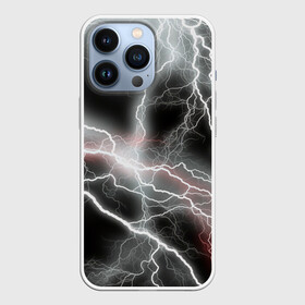 Чехол для iPhone 13 Pro с принтом молния в городе Новоалтайск,  |  | Тематика изображения на принте: абстракция | белая | залив | космос | облака | разноцветный | тикстура | туманность синия | фрактал