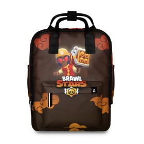 Женский рюкзак 3D с принтом Brawl Stars Lion Dance Brock в городе Новоалтайск, 100% полиэстер | лямки с регулируемой длиной, сверху ручки, чтобы рюкзак нести как сумку. Основное отделение закрывается на молнию, как и внешний карман. Внутри два дополнительных кармана, один из которых закрывается на молнию. По бокам два дополнительных кармашка, куда поместится маленькая бутылочка
 | bo | brawl stars | brock | crow | darryl | dumpling darryl | dynamike | lion dance brock | sandy | spike | бо | бравл старс | брок | динамайк | дэррил | кроу | леон. leon | новый год | спайк | сэнди