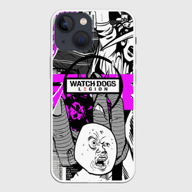Чехол для iPhone 13 mini с принтом WATCH DOGS:LEGION в городе Новоалтайск,  |  | ded sec | game | name | ubisoft | watch dogs | watch dogs 2 | watch dogs legion | город | девушка | дрон | игры | имена | компьютеры | пистолет | телефон | технологии | хакер | юби