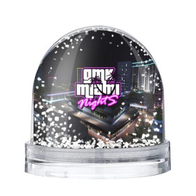 Снежный шар с принтом GTA MIAMI NIGHTS в городе Новоалтайск, Пластик | Изображение внутри шара печатается на глянцевой фотобумаге с двух сторон | grand theft auto 2 | grand theft auto 3 | grand theft auto v | grand theft auto: san andreas | grand theft auto: vice city | gta 5 | gta online | gta v | город | игры
