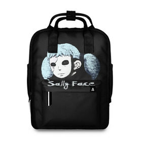 Женский рюкзак 3D с принтом Sally Face в городе Новоалтайск, 100% полиэстер | лямки с регулируемой длиной, сверху ручки, чтобы рюкзак нести как сумку. Основное отделение закрывается на молнию, как и внешний карман. Внутри два дополнительных кармана, один из которых закрывается на молнию. По бокам два дополнительных кармашка, куда поместится маленькая бутылочка
 | game | sally face | девушка | игра | маска | салли фейс