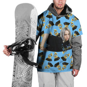 Накидка на куртку 3D с принтом Billie Eilish Grammy в городе Новоалтайск, 100% полиэстер |  | billie | eilish | grammy | айлиш | билли | грэмми