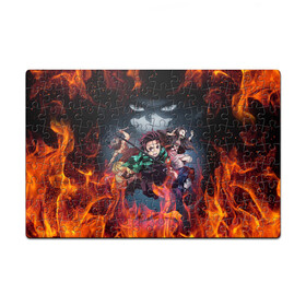 Пазл магнитный 126 элементов с принтом КЛИНОК РАССЕКАЮЩИЙ ДЕМОНОВ | DEMON SLAYER KIMETSU NO YAIBA в городе Новоалтайск, полимерный материал с магнитным слоем | 126 деталей, размер изделия —  180*270 мм | demon slayer | demon slayer: kimetsu no yaiba | kimetsu | kimetsu no yaiba | nezuko | slayer | tanjiro | клинок рассекающий демонов | незуко | танджиро | шинобу кочо