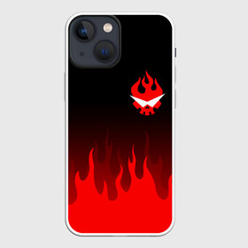 Чехол для iPhone 13 mini с принтом Гуррен Лаганн языки пламени блюр в городе Новоалтайск,  |  | anime | heroes | tengen toppa gurren lagann | аниме | герои | гуррен лаганн | ёко | камина | ния | пронзающий небеса | росиу | симон